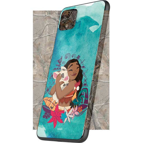 Disney Princess Moana with Pua and Heihei Google Pixel 4 XL Skin